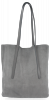 Bőr táska shopper bag Vittoria Gotti szürke V6590C